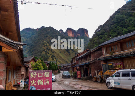 Mille Yangtze Turtle Mountain, Lijiang, Yunnan, Chine Banque D'Images