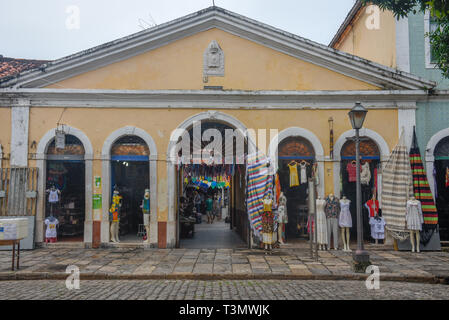 Sao Luis, Brésil - 15 janvier 2019 : l'architecture coloniale portugaise à Sao Luis au Brésil Banque D'Images