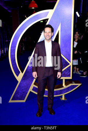 Paul Rudd qui fréquentent les Avengers : Endgame fan événement tenu à Picturehouse, centrale de Londres. Banque D'Images