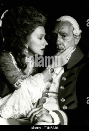 Nigel Hawthorne dans le film La folie du roi George, 1994 Banque D'Images