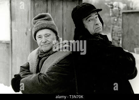 Jack Lemmon et Walter Matthau dans le film Grumpy Old Men, 1993 Banque D'Images