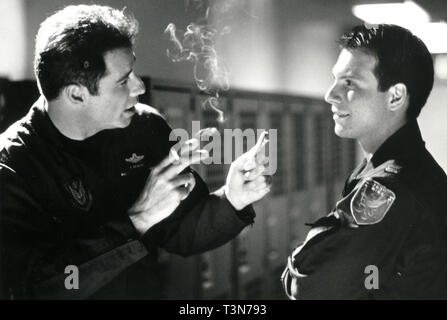 John Travolta et Christian Slater dans le film Broken Arrow, 1995 Banque D'Images