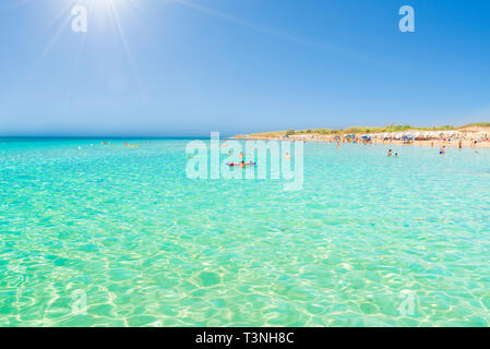 Atrani, les Maldives de Salento, Puglia, Italie. Banque D'Images