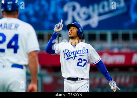 10 avril 2019 :/au Kauffman Stadium de Kansas City, MO. Kyle Rivas/Cal Sport Media Banque D'Images