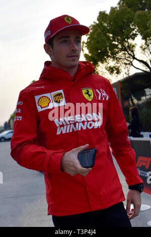 Shanghai, Chine. Apr 11, 2019. Charles Leclerc, Scuderia Ferrari, formule 1, GP de Chine à Shanghai, 11.04.2019 Crédit : mspb/Jerry Andre *** *** Local Caption RUBIO | worldwide/dpa/Alamy Live News Banque D'Images