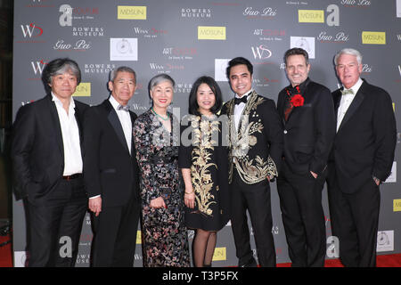 Les célébrités assister à la Sir Daniel K. Winn Exposition Art Couture à Winn Slavin Fine Art Gallery de Beverly Hills comprend : Guo Pei, Sir Daniel K., Randy Winn Slavin, réduite où : Los Angeles, California, United States Quand : 10 Mar 2019 Crédit : Sheri/WENN.com Determan Banque D'Images