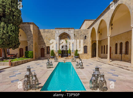 Mir Amin Palace Hôtel Beit ed-Dine au Mont Liban Moyen Orient Banque D'Images