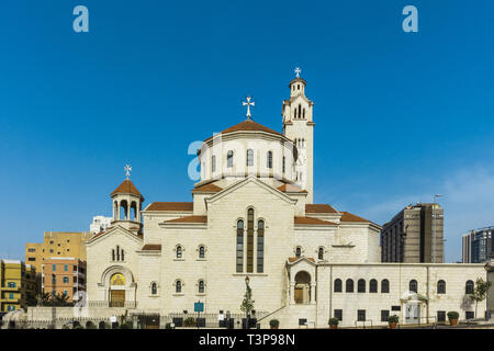 Saint Elias et saint Grégoire l'Illuminateur Cathédrale Arménienne Catholique à Beyrouth capitale du Liban Moyen Orient Banque D'Images