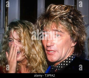 Rachel Hunter Rod Stewart 1991 Photo de John Barrett/PHOTOlink Banque D'Images