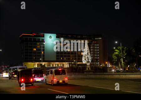 Vue de nuit de la ville de Colombo, Sri Lanka Banque D'Images