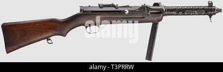 Les armes de service, de l'Allemagne jusqu'en 1945, MP 34 (ö), mitraillette, Steyr-Solothurn DEKO, calibre 9 mm Para, d'approbation Adler/HK/189, Editorial-Use-seulement Banque D'Images