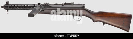 Les armes de service, de l'Allemagne jusqu'en 1945, MP 34 (ö), mitraillette, Steyr-Solothurn DEKO, calibre 9 mm Para, d'approbation Adler/HK/189, Editorial-Use-seulement Banque D'Images