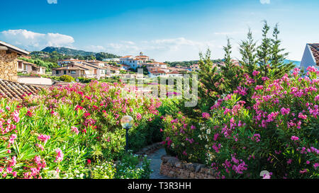 Village de Porto Cervo en Sardaigne, île, Italie Banque D'Images