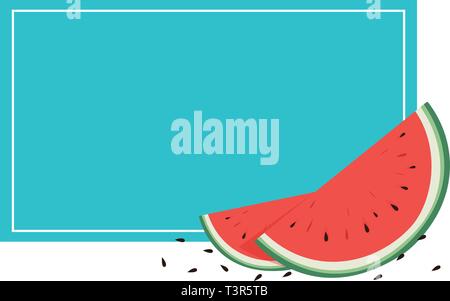 Vente d'été bannière avec frame background. Illustration de Vecteur