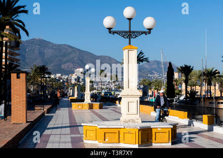 La Promenade de Fuengirola, Malaga, Espagne Banque D'Images