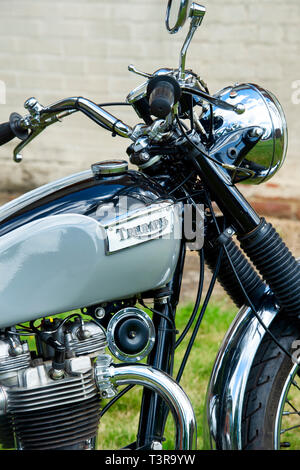1970 Triumph Tiger 650cm³ Twin motorcycle. Moto classique britannique Banque D'Images