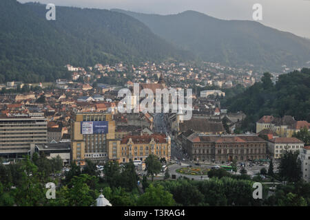 Brasov (Roumanie), vue panoramique Banque D'Images