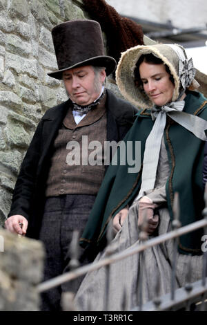 "Ammonite" mettra en vedette Kate Winslet actrices hollywoodiennes et Saoirse Ronan et auraient été suivre une relation fictive entre le célèbre chasseur de fossiles et une autre femme. Kate Winslet joue le chasseur de dinosaures Mary Anning. Doté d''atmosphère : où : Lyme Regis, dans le Dorset, Royaume-Uni Quand : 11 Mar 2019 Crédit : David Sims/WENN.com Banque D'Images