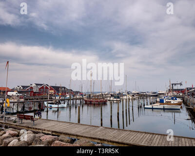 Petit port à Juelsminde près de Vejle, Danemark Banque D'Images