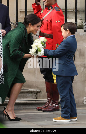 Le duc de Sussex et la duchesse de Sussex assister à un événement du Jour du Commonwealth à la Maison du Canada comprend : la Duchesse de Sussex, Meghan Markle Où : London, Royaume-Uni Quand : 11 mars 2019 Credit : Lia Toby/WENN.com Banque D'Images