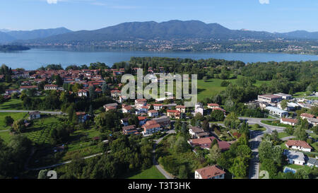 L'Italie, la Lombardie, le Lac de Varèse, Bodio Lomnago, Cazzago Brabbia Banque D'Images