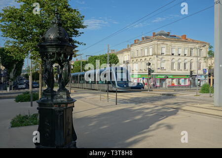 Bordeaux, Tramway, Stalingrad Banque D'Images