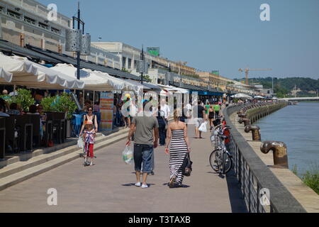 Bordeaux, Quai des Marques Banque D'Images