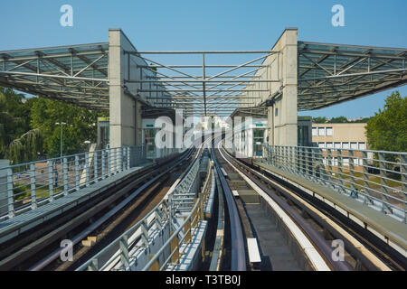 Rennes, VAL-Metro, Station Pontchaillou Banque D'Images