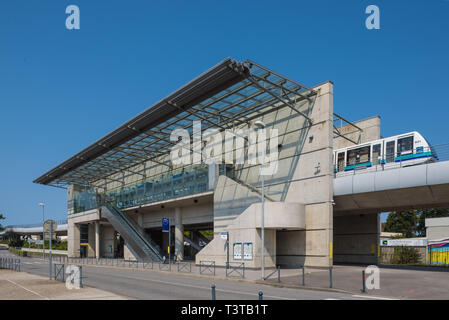 Rennes, VAL-Metro, Station Pontchaillou Banque D'Images