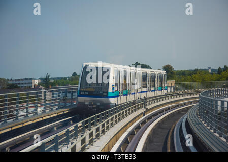 Rennes, VAL-Metro, Station Pontchaillou Banque D'Images