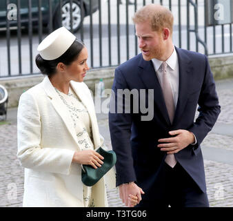 La Reine, accompagnée par d'autres membres de la famille royale, assiste à la Journée du Commonwealth à l'abbaye de Westminster. Comprend : Meghan, duchesse de Sussex, Meghan Markle, prince Harry, duc de Sussex, où : London, Royaume-Uni Quand : 11 Mar 2019 Crédit : John Rainford/WENN Banque D'Images