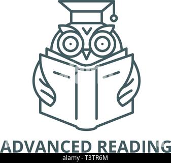 L'icône de la ligne de lecture avancée, vecteur. Plan de lecture avancée signe, symbole, télévision illustration Illustration de Vecteur