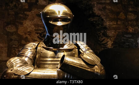 Armure de protection adapté, guerrier médiéval Banque D'Images