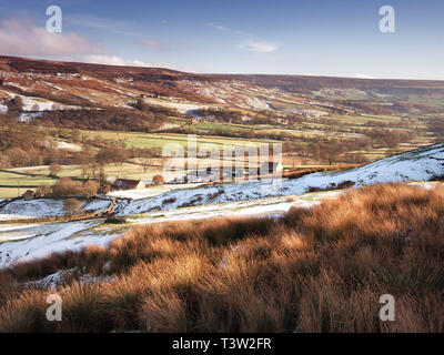 Une image paysage de Farndale, North York Moors National Park Banque D'Images