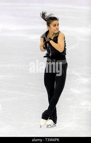 Ivett Tóth (HUN) qui se font concurrence sur le patinage artistique - Court dames aux Jeux Olympiques d'hiver de PyeongChang 2018 Banque D'Images