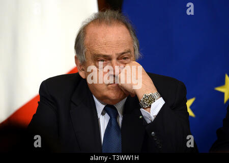 Rome, Italie. Apr 11, 2019. Dans photo Luigi Abete, président de la BNL : Crédit Photo Agency indépendante/Alamy Live News Banque D'Images