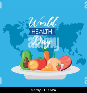La journée mondiale de la santé Illustration de Vecteur