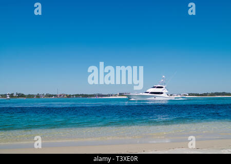 Plage du golfe du Mexique à Perdido Pass à Orange Beach, Florida, USA. Banque D'Images