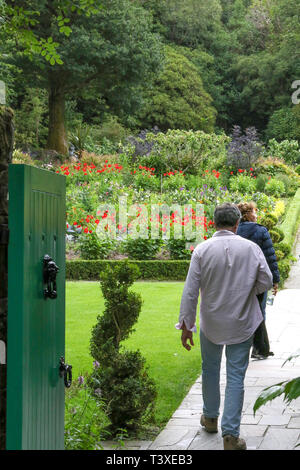 Le jardin clos au château de Glenveagh dans le Glenveagh National Park, comté de Donegal, Irlande. Banque D'Images