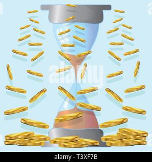 Le temps est argent vector illustration. Illustration de Vecteur