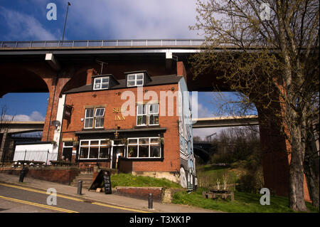 L'auberge de bateau public house,Vallée Ouseburn, Newcastle-upon-Tyne Banque D'Images