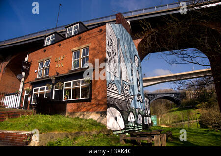 L'auberge de bateau public house,Vallée Ouseburn, Newcastle-upon-Tyne Banque D'Images