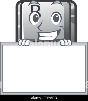 Souriant avec bouton de sélection B installé sur telecharger logiciel Illustration de Vecteur