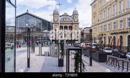 Budapest Hongrie 03 15 2019 la gare de l'ouest de Budapest. Banque D'Images