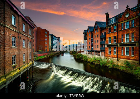 Lady's Bridge Sheffield. Banque D'Images