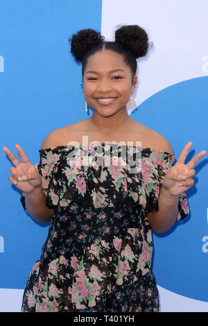 8 avril 2019 - Westwood, CA, USA - LOS ANGELES - Oct 8 : Laya DeLeon Hayes à la ''PETITE'' en première mondiale au Théâtre du Village le 8 avril 2019 à Westwood, CA (crédit Image : © Kay Blake/Zuma sur le fil) Banque D'Images