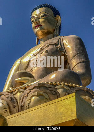 Bhoutan Bhoutan Thimphu Bouddha d'or. Dordenma Bouddha Statue.Cette statue du Bouddha géant a 125 000 petits Bouddhas cachés à l'intérieur de c Banque D'Images