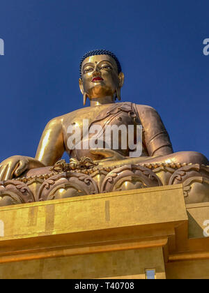 Bhoutan Bhoutan Thimphu Bouddha d'or. Dordenma Bouddha Statue.Cette statue du Bouddha géant a 125 000 petits Bouddhas cachés à l'intérieur de c Banque D'Images