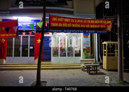 Can Tho, Vietnam - 27 mars 2019 : élection du chef régional de l'office de tourisme Banque D'Images