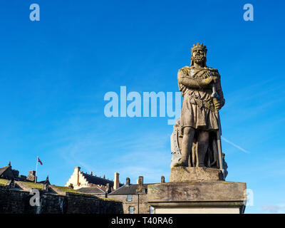 Le roi Robert Bruce Statue à Stirling Castle Ville de Stirling en Écosse Banque D'Images